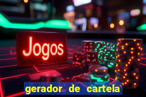 gerador de cartela de bingo